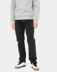 Carhartt WIP Klondike Pant Regular Tapered Mens Jeans - Black Stone Washed | Carhartt WIP Jeans | JEANSTORE