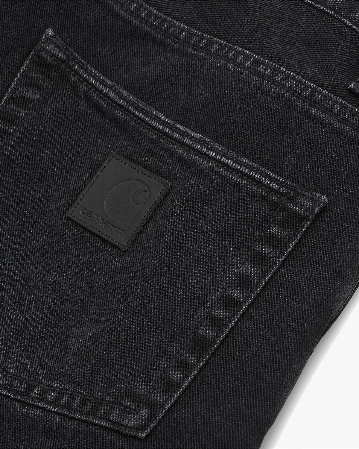 Carhartt WIP Klondike Pant Regular Tapered Mens Jeans - Black Stone Washed | Carhartt WIP Jeans | JEANSTORE