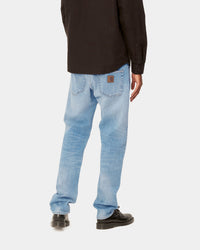 Carhartt WIP Klondike Pant Regular Tapered Mens Jeans - Blue Light Used Wash | Carhartt WIP Jeans | JEANSTORE