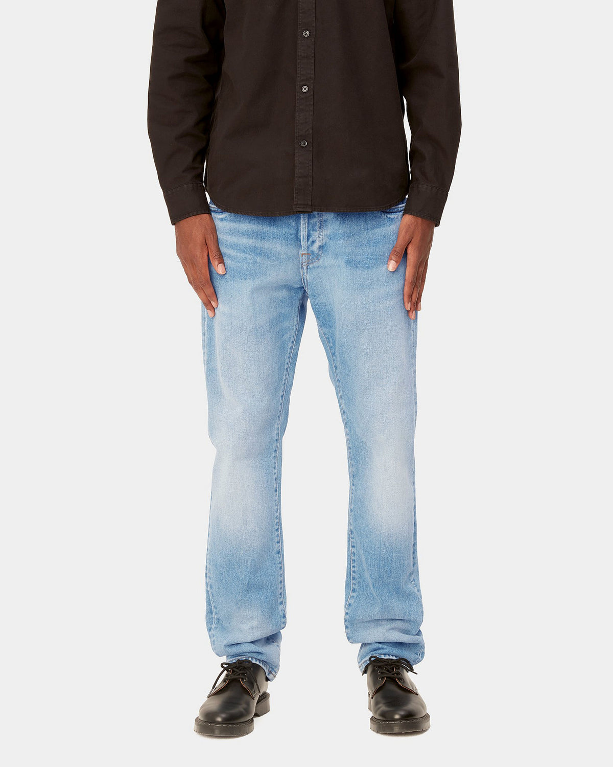 Carhartt WIP Klondike Pant Regular Tapered Mens Jeans - Blue Light Used Wash | Carhartt WIP Jeans | JEANSTORE