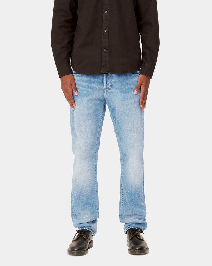 Carhartt WIP Klondike Pant Regular Tapered Mens Jeans - Blue Light Used Wash