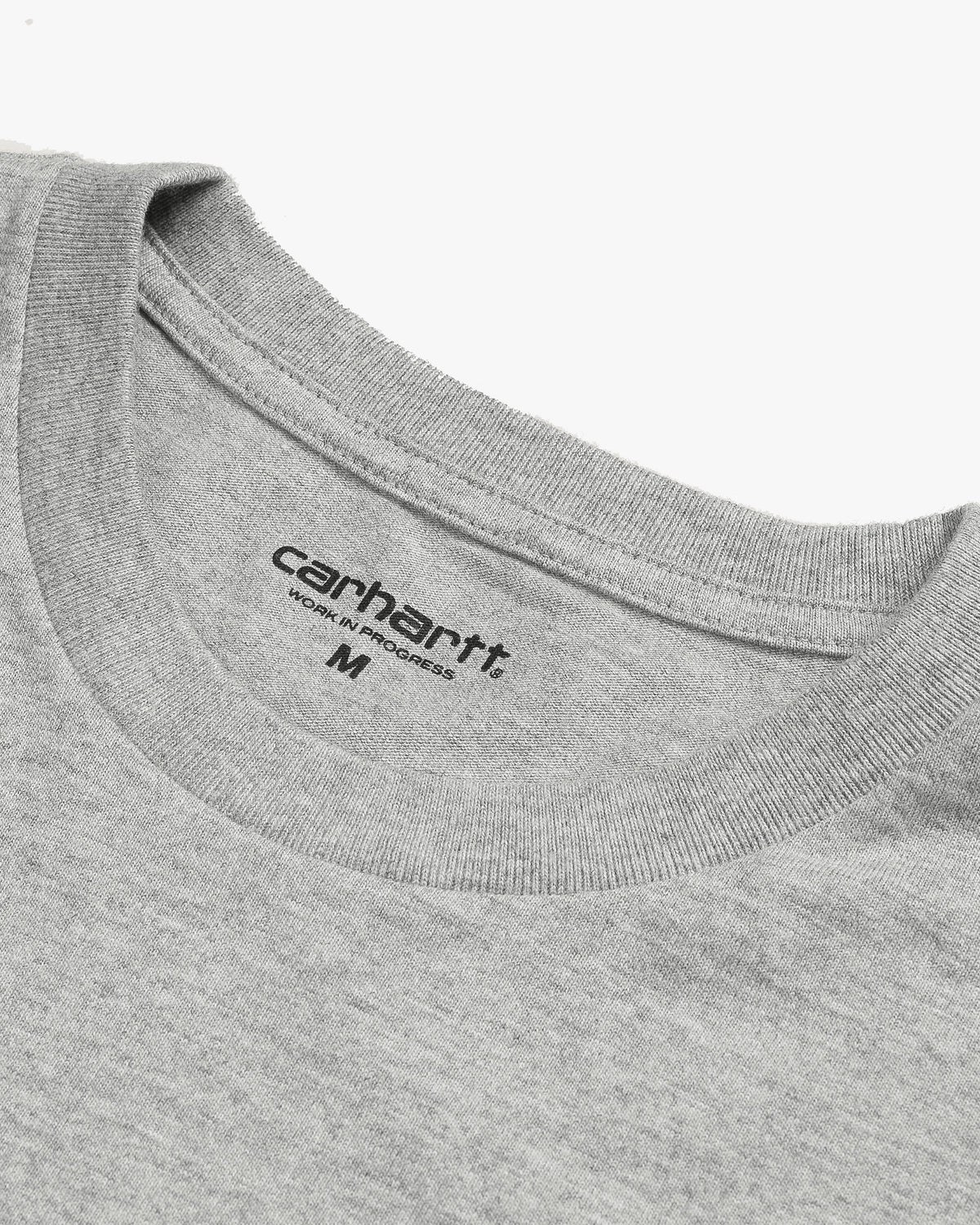Carhartt WIP L/S Chase Tee - Grey Heather / Gold | Carhartt WIP T Shirts | JEANSTORE