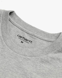 Carhartt WIP L/S Chase Tee - Grey Heather / Gold | Carhartt WIP T Shirts | JEANSTORE
