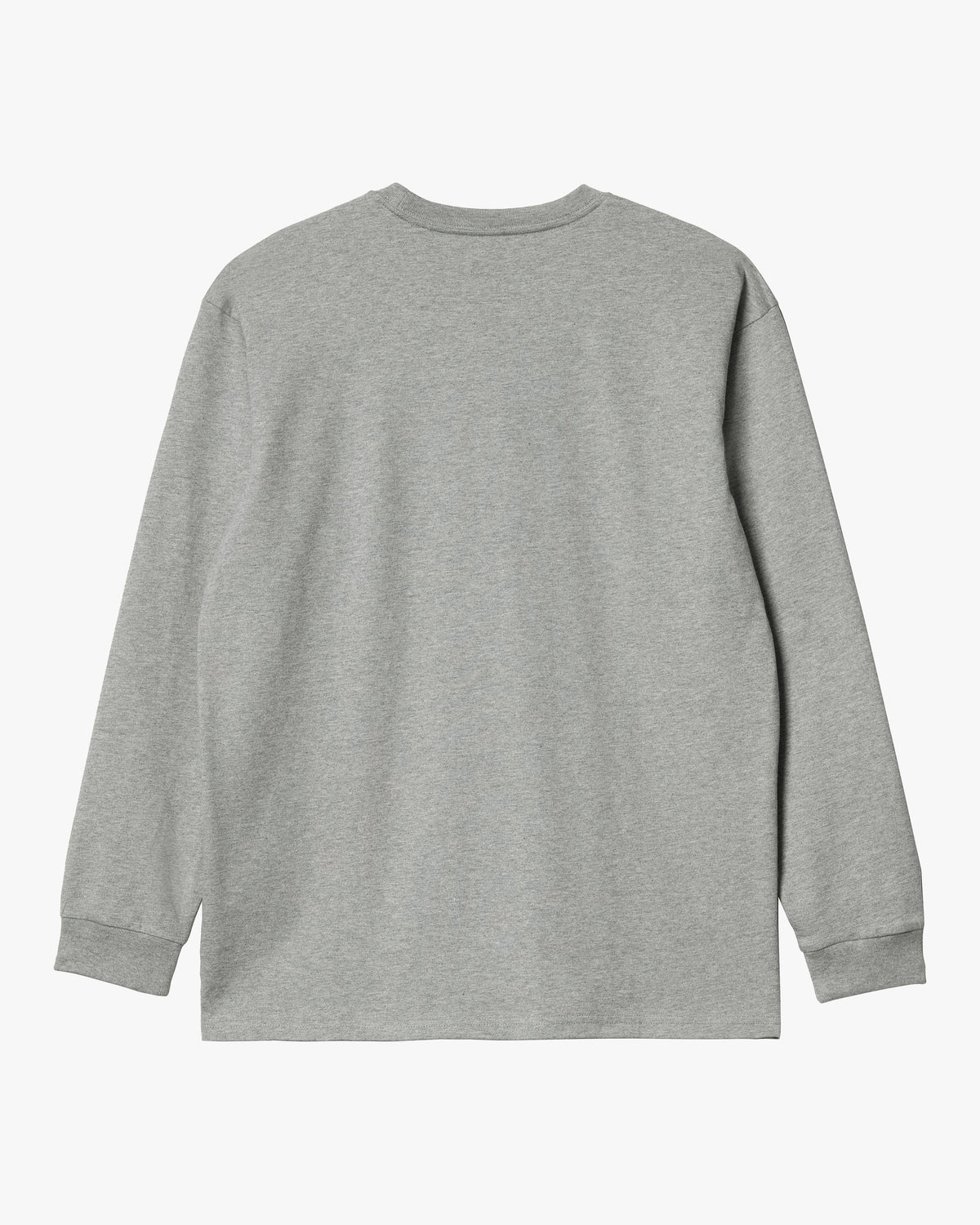 Carhartt WIP L/S Chase Tee - Grey Heather / Gold | Carhartt WIP T Shirts | JEANSTORE