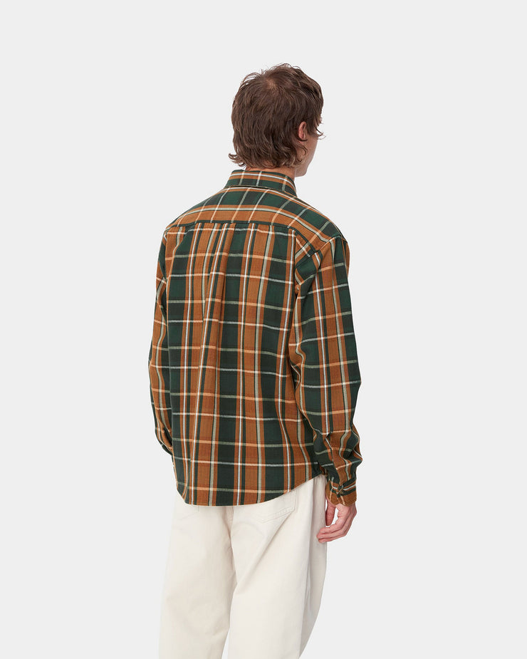 Carhartt WIP L/S Hobart Shirt - Hobart Check / Sycamore Tree