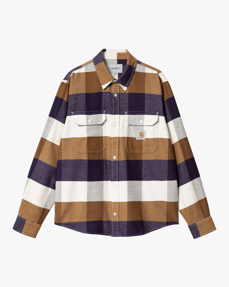 Carhartt WIP L/S Lyman Shirt - Cassis