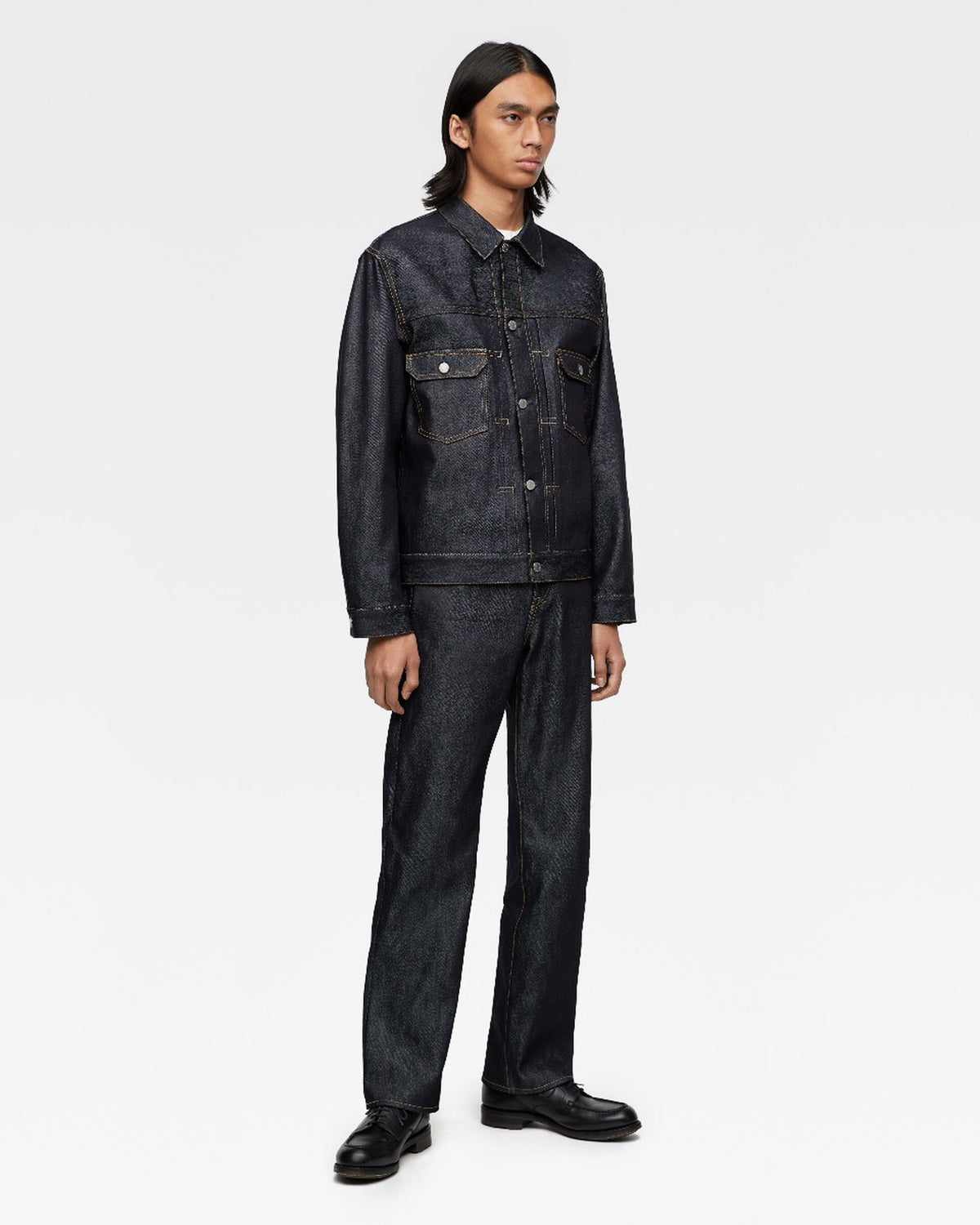 MOMOTARO JEANS MMGJ0202 #002 Cotton & Silk Selvedge Denim Jacket - Indigo