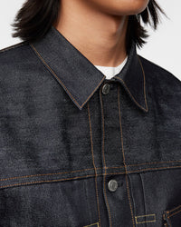 MOMOTARO JEANS MMGJ0202 #002 Cotton & Silk Selvedge Denim Jacket - Indigo