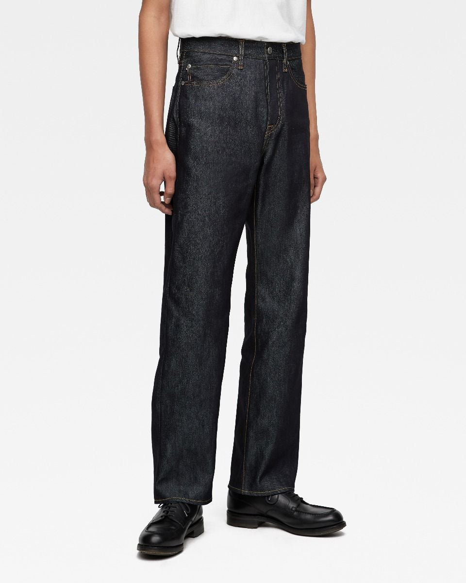 Momotaro Jeans #100 Cotton Silk Straight Fit Mens Jeans - 15oz Zimbabwe Cotton & Silk Selvedge Denim / Zipper | Momotaro Jeans Jeans | JEANSTORE