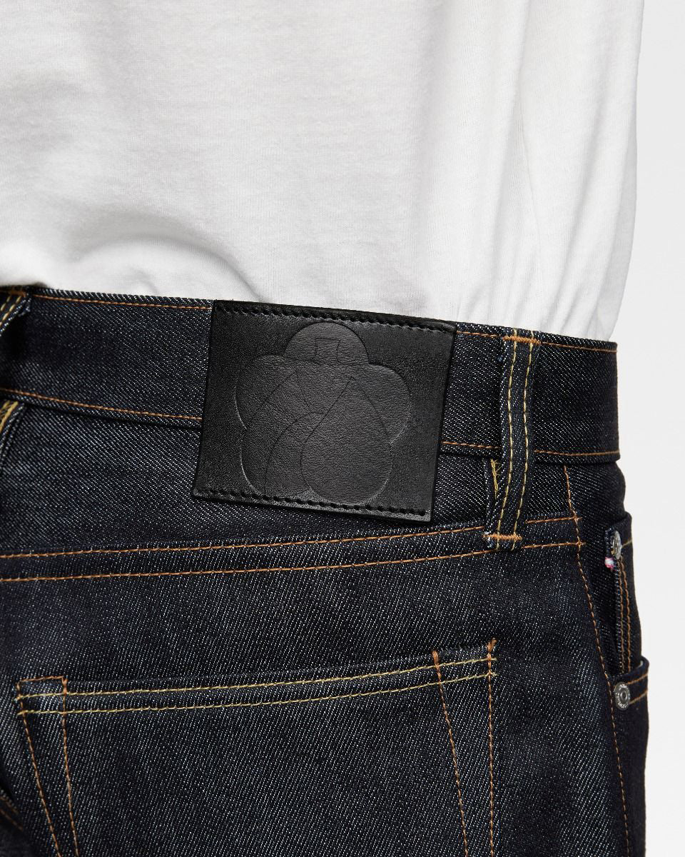 Momotaro Jeans #100 Cotton Silk Straight Fit Mens Jeans - 15oz Zimbabwe Cotton & Silk Selvedge Denim / Zipper | Momotaro Jeans Jeans | JEANSTORE