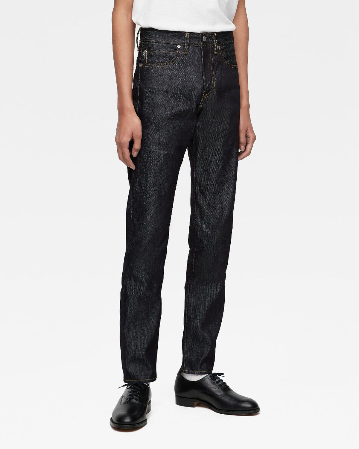 MOMOTARO JEANS #300 Cotton Silk Slim Fit Mens Jeans - 15oz Zimbabwe Cotton & Silk Selvedge Denim / Zipper