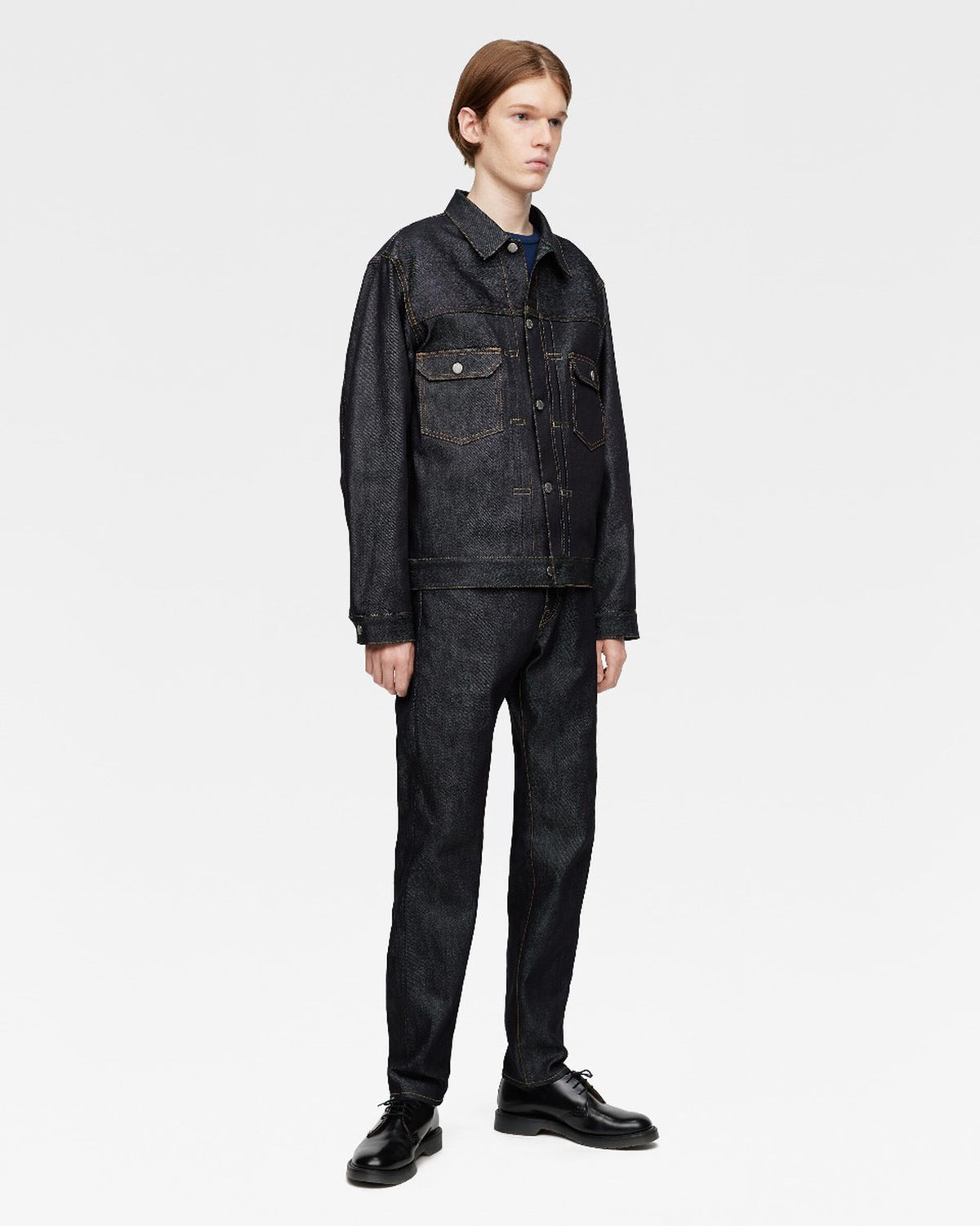 MOMOTARO JEANS #300 Cotton Silk Slim Fit Mens Jeans - 15oz Zimbabwe Cotton & Silk Selvedge Denim / Zipper