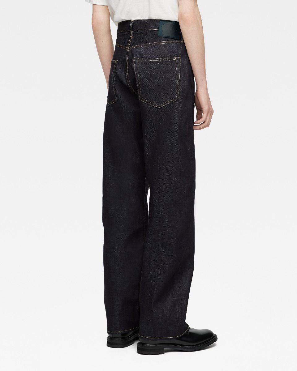 Momotaro Jeans #400 Standard Wide Fit Mens Jeans - 14.7oz Zimbabwe Cotton Selvedge Denim / Button | Momotaro Jeans Jeans | JEANSTORE