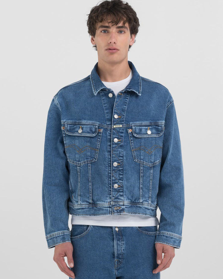 Cheap red denim jacket best sale