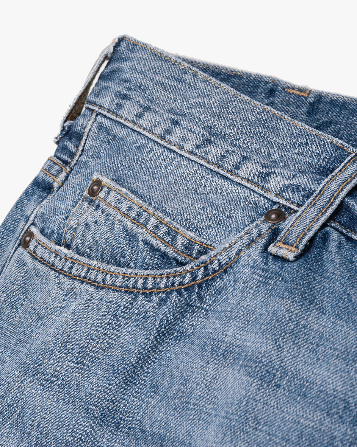 Carhartt WIP Marlow Pant Relaxed Straight Mens Jeans - Blue Worn Bleached | Carhartt WIP Jeans | JEANSTORE