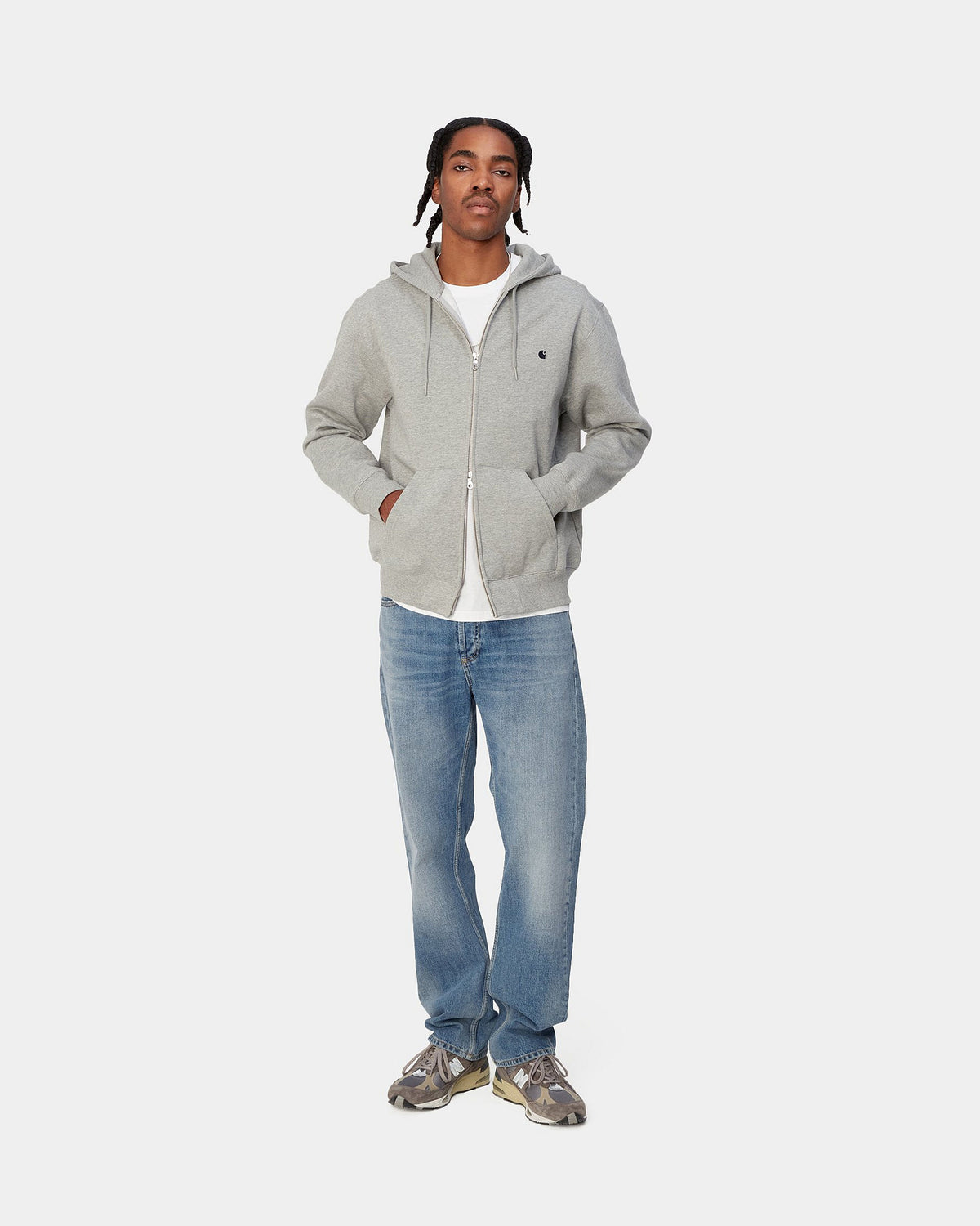 Carhartt WIP Marlow Pant Relaxed Straight Mens Jeans - Blue Worn Bleached | Carhartt WIP Jeans | JEANSTORE