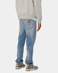 Carhartt WIP Marlow Pant Relaxed Straight Mens Jeans - Blue Worn Bleached | Carhartt WIP Jeans | JEANSTORE