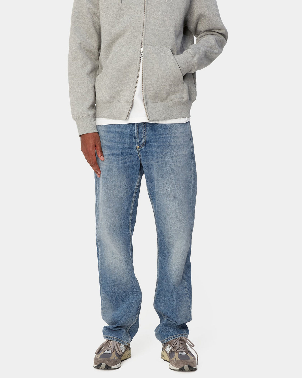 Carhartt WIP Marlow Pant Relaxed Straight Mens Jeans - Blue Worn Bleached | Carhartt WIP Jeans | JEANSTORE