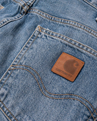 Carhartt WIP Marlow Pant Relaxed Straight Mens Jeans - Blue Worn Bleached | Carhartt WIP Jeans | JEANSTORE