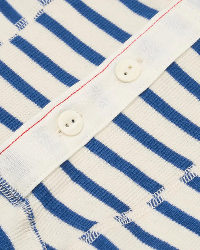 Hemen Biarritz Albar Breton Stripe Boxer Brief - Natural / Blue