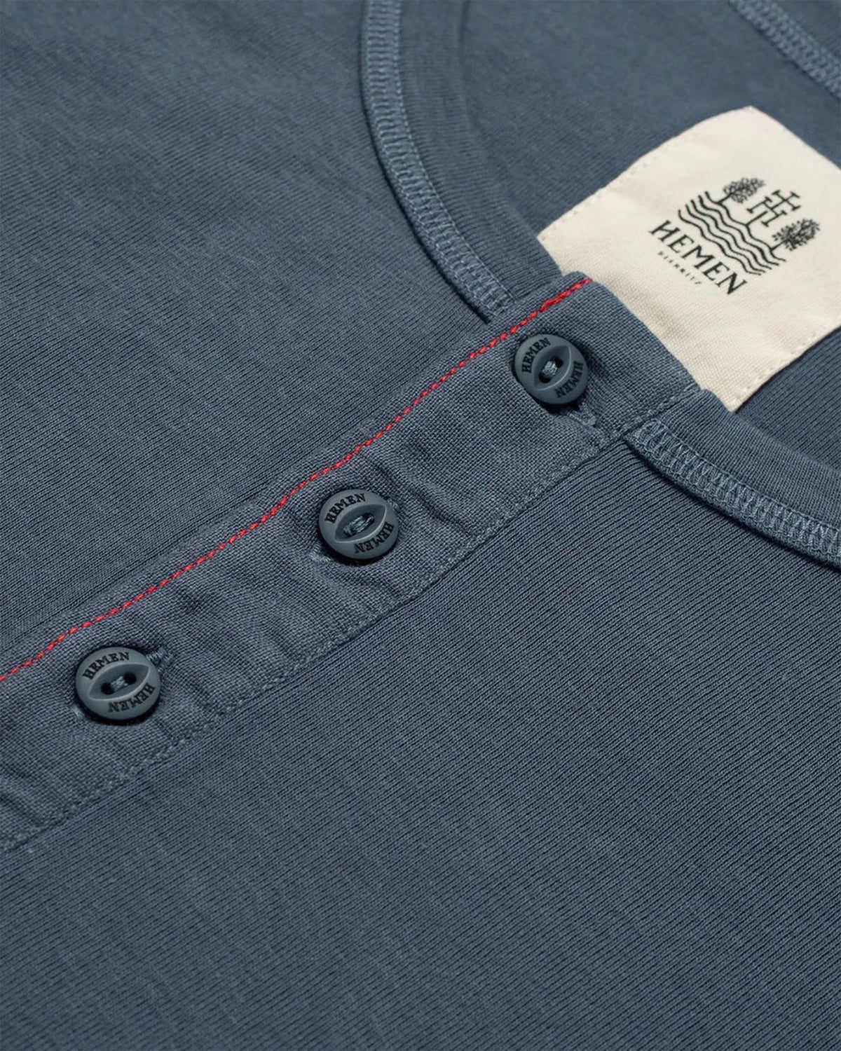 Hemen Biarritz Luzien Henley - Steel Blue