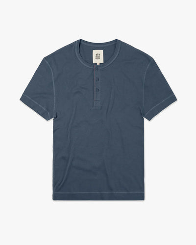 Hemen Biarritz Luzien Henley - Steel Blue