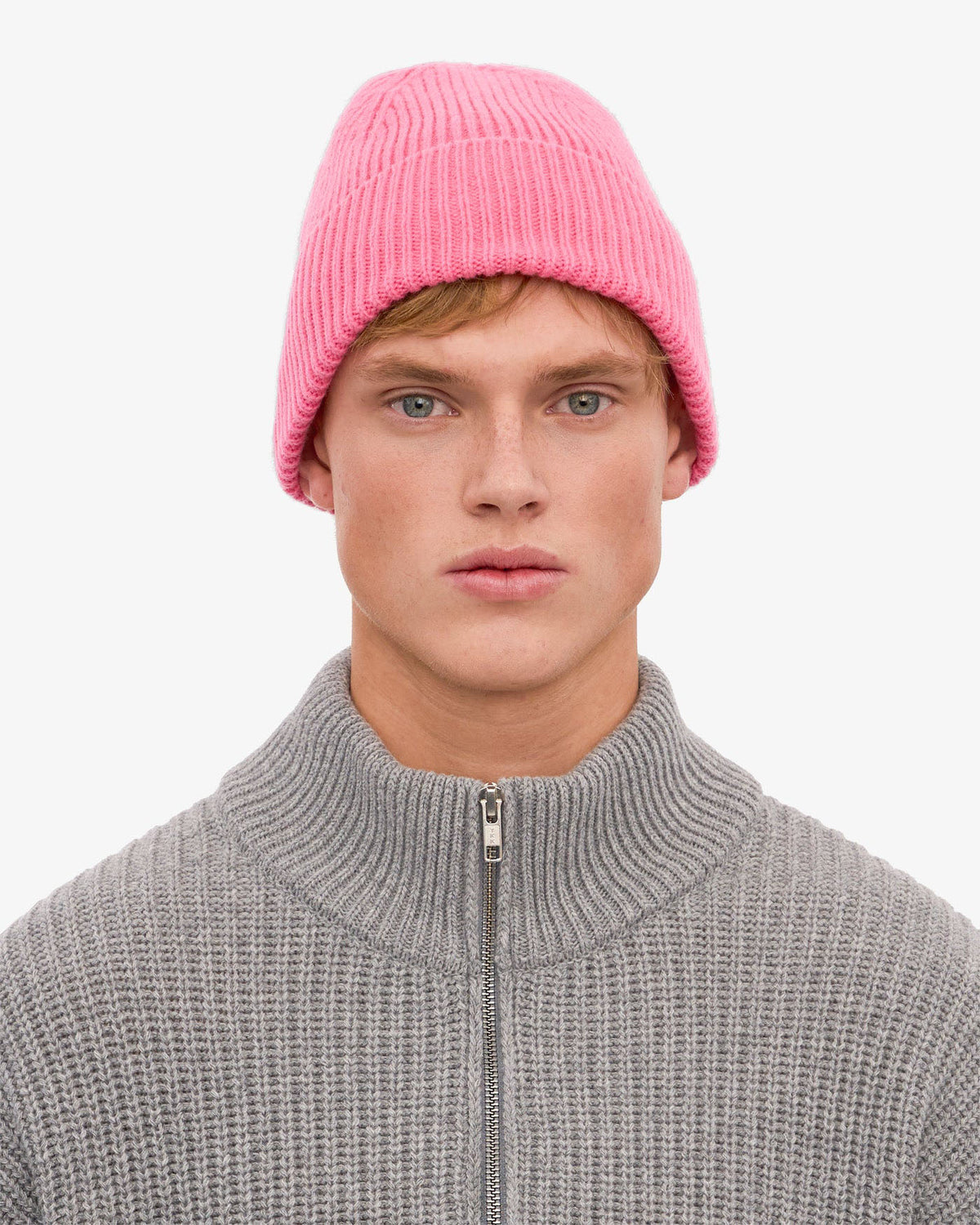 Colorful Standard Merino Wool Beanie - Bubblegum Pink