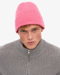Colorful Standard Merino Wool Beanie - Bubblegum Pink