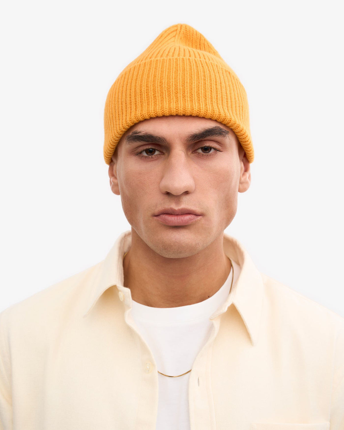 Colorful Standard Merino Wool Beanie - Burned Yellow