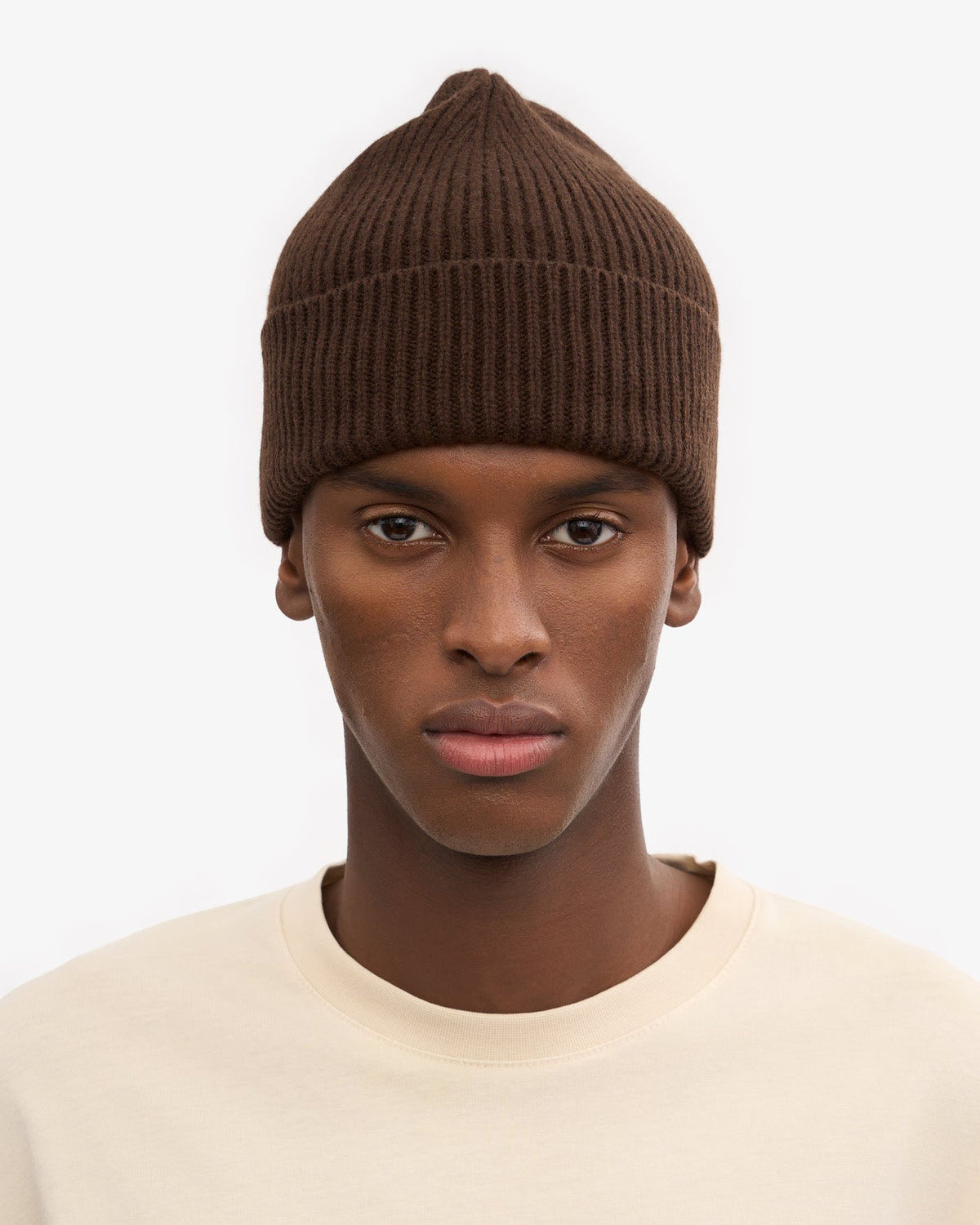 Colorful Standard Merino Wool Beanie - Coffee Brown