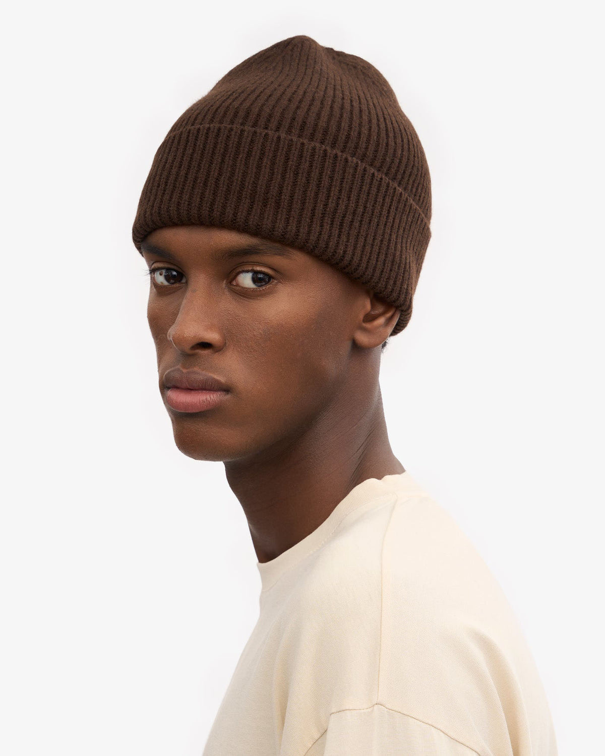 Colorful Standard Merino Wool Beanie - Coffee Brown