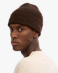 Colorful Standard Merino Wool Beanie - Coffee Brown