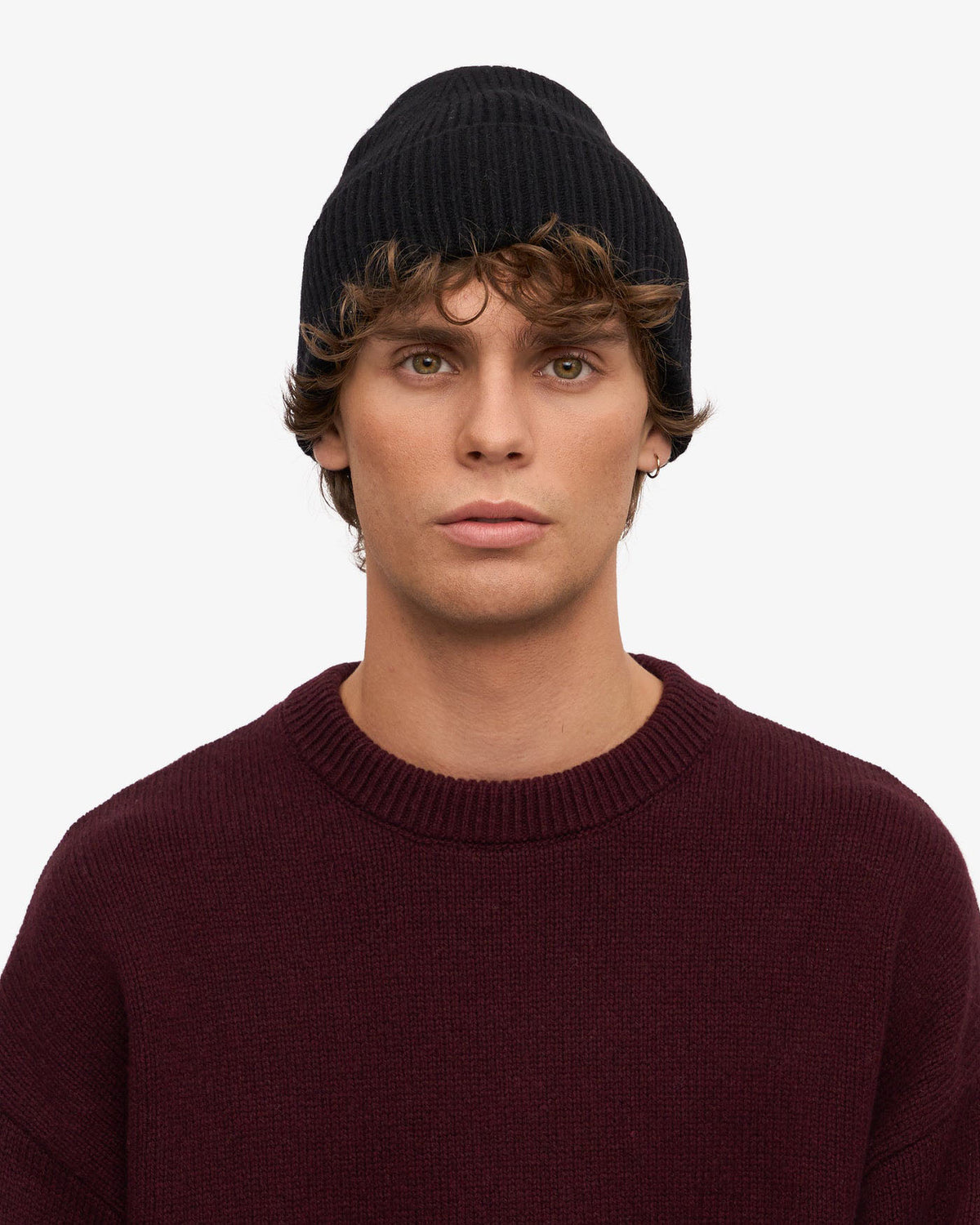 Colorful Standard Merino Wool Beanie - Deep Black