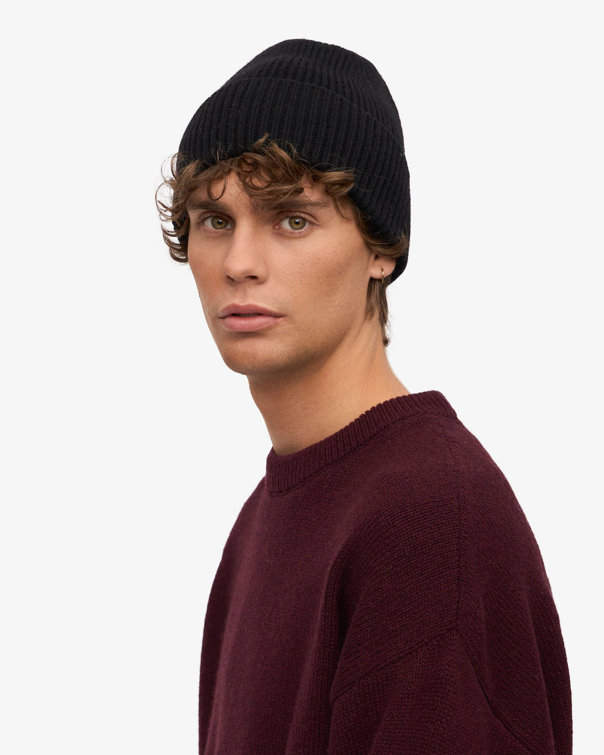 Colorful Standard Merino Wool Beanie - Deep Black