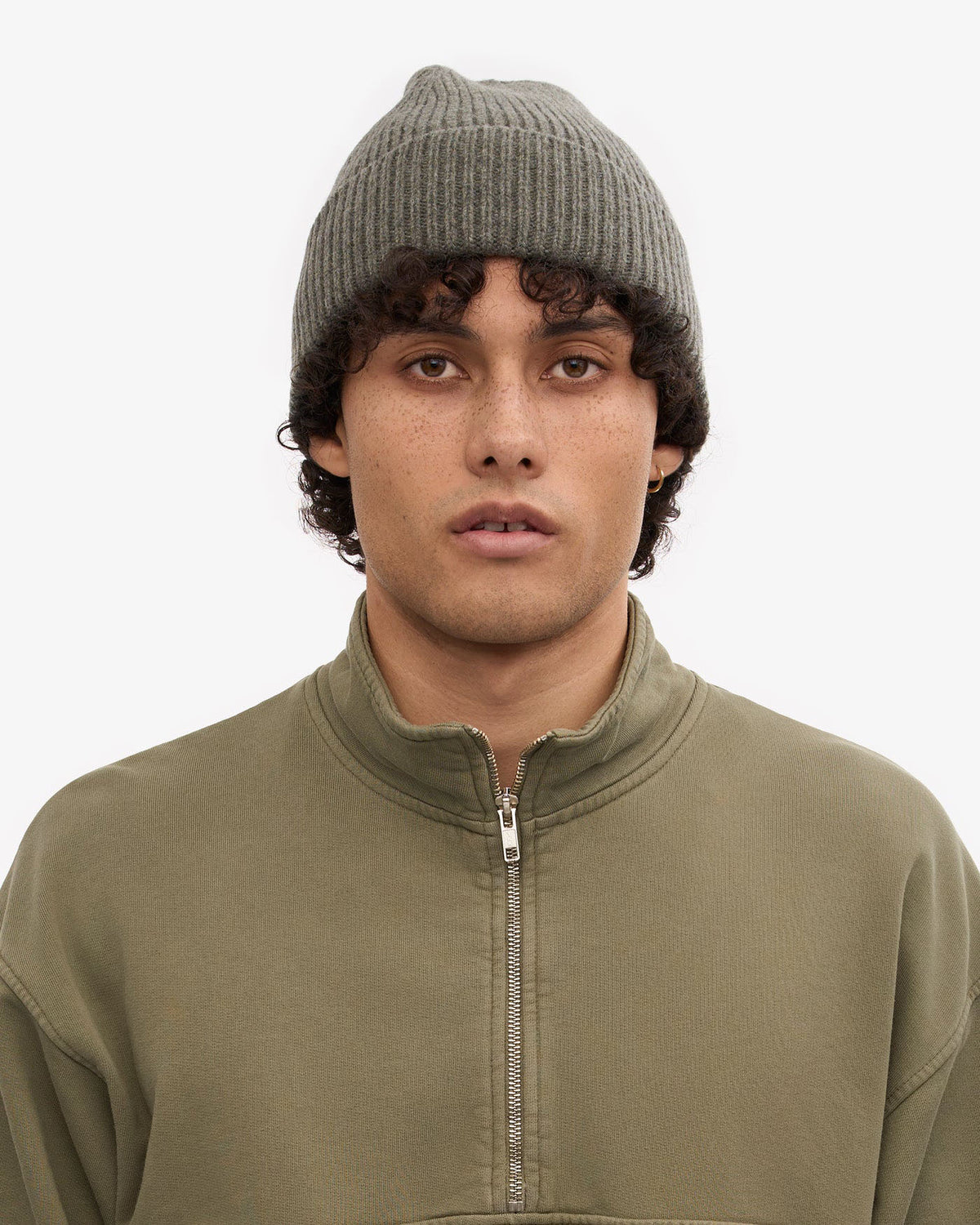 Colorful Standard Merino Wool Beanie - Dusty Olive