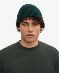 Colorful Standard Merino Wool Beanie - Emerald Green