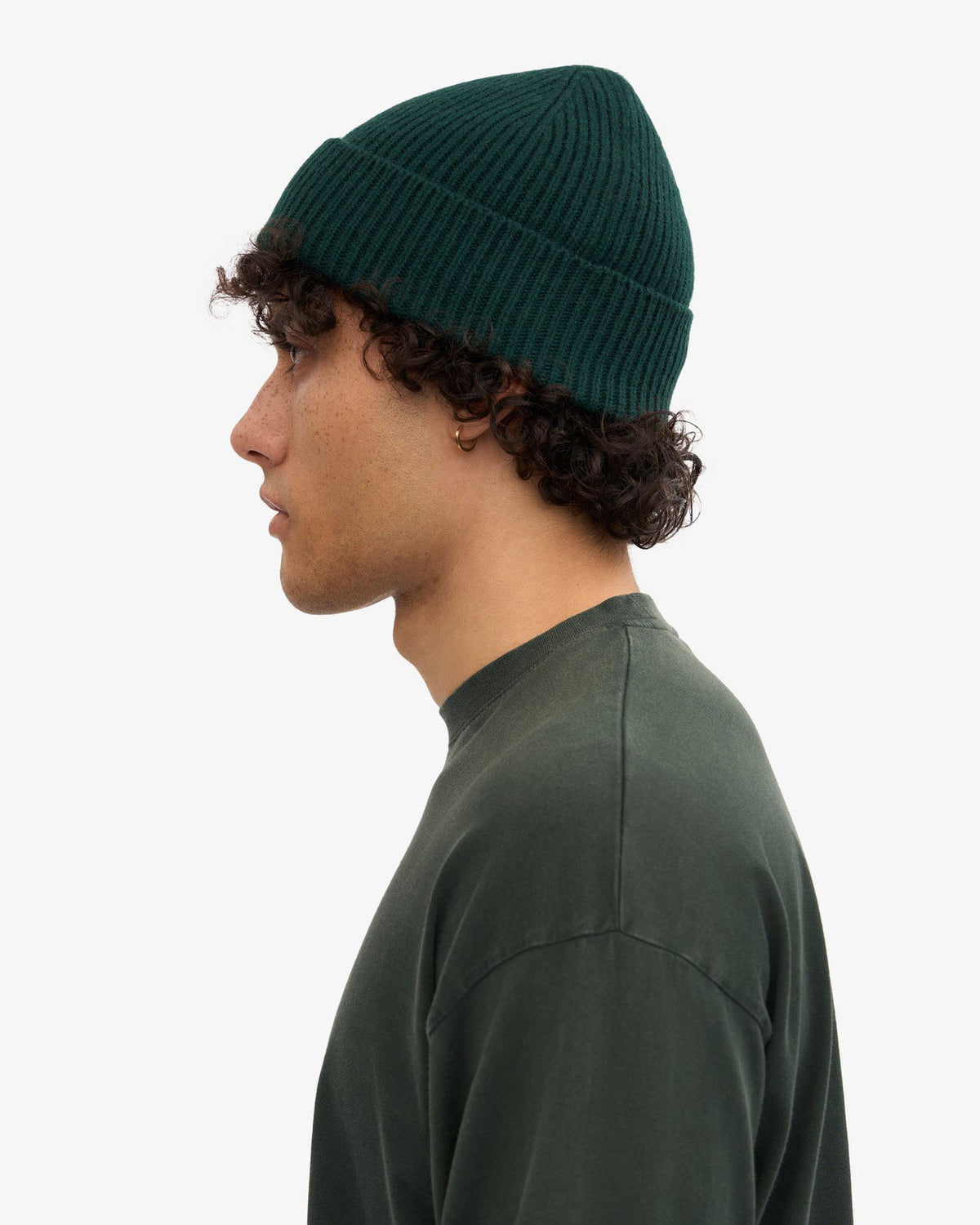 Colorful Standard Merino Wool Beanie - Emerald Green