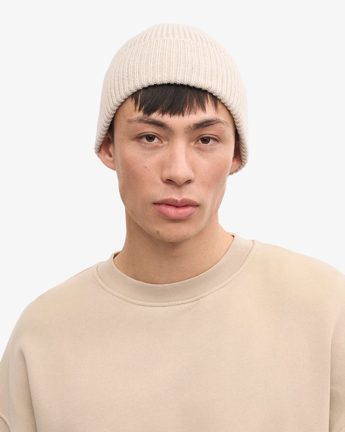 Colorful Standard Merino Wool Beanie - Ivory White