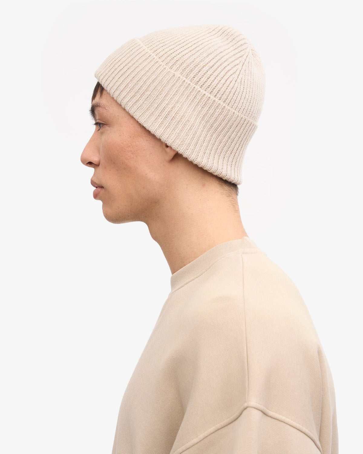 Colorful Standard Merino Wool Beanie - Ivory White