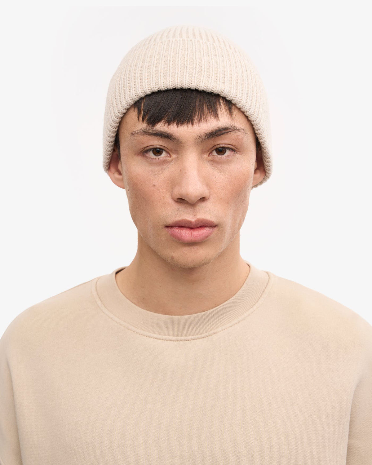 Colorful Standard Merino Wool Beanie - Ivory White