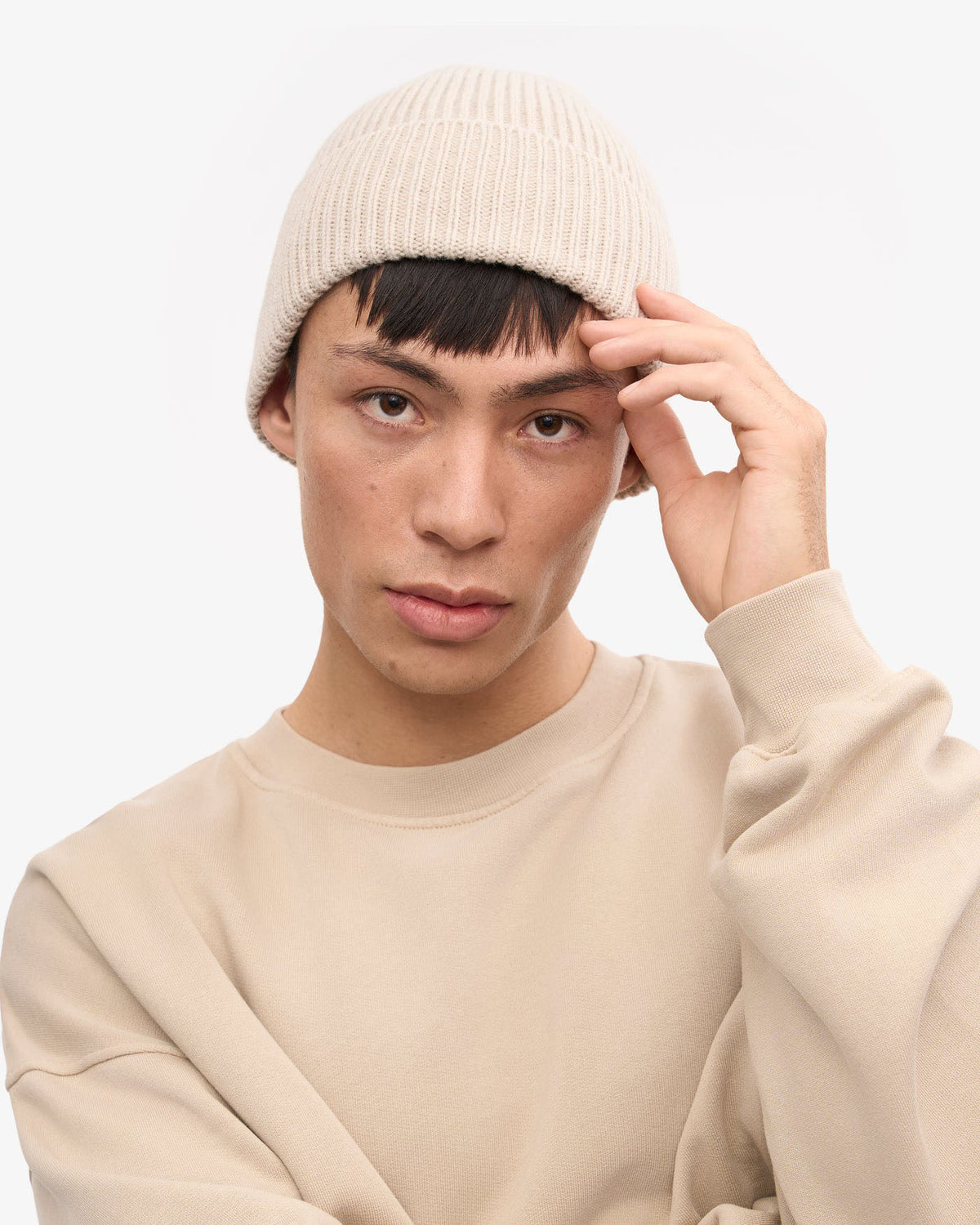 Colorful Standard Merino Wool Beanie - Ivory White
