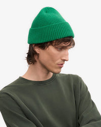 Colorful Standard Merino Wool Beanie - Kelly Green | Colorful Standard Hats | Jeanstore