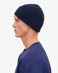Colorful Standard Merino Wool Beanie - Marine Blue | Colorful Standard Hats | JEANSTORE