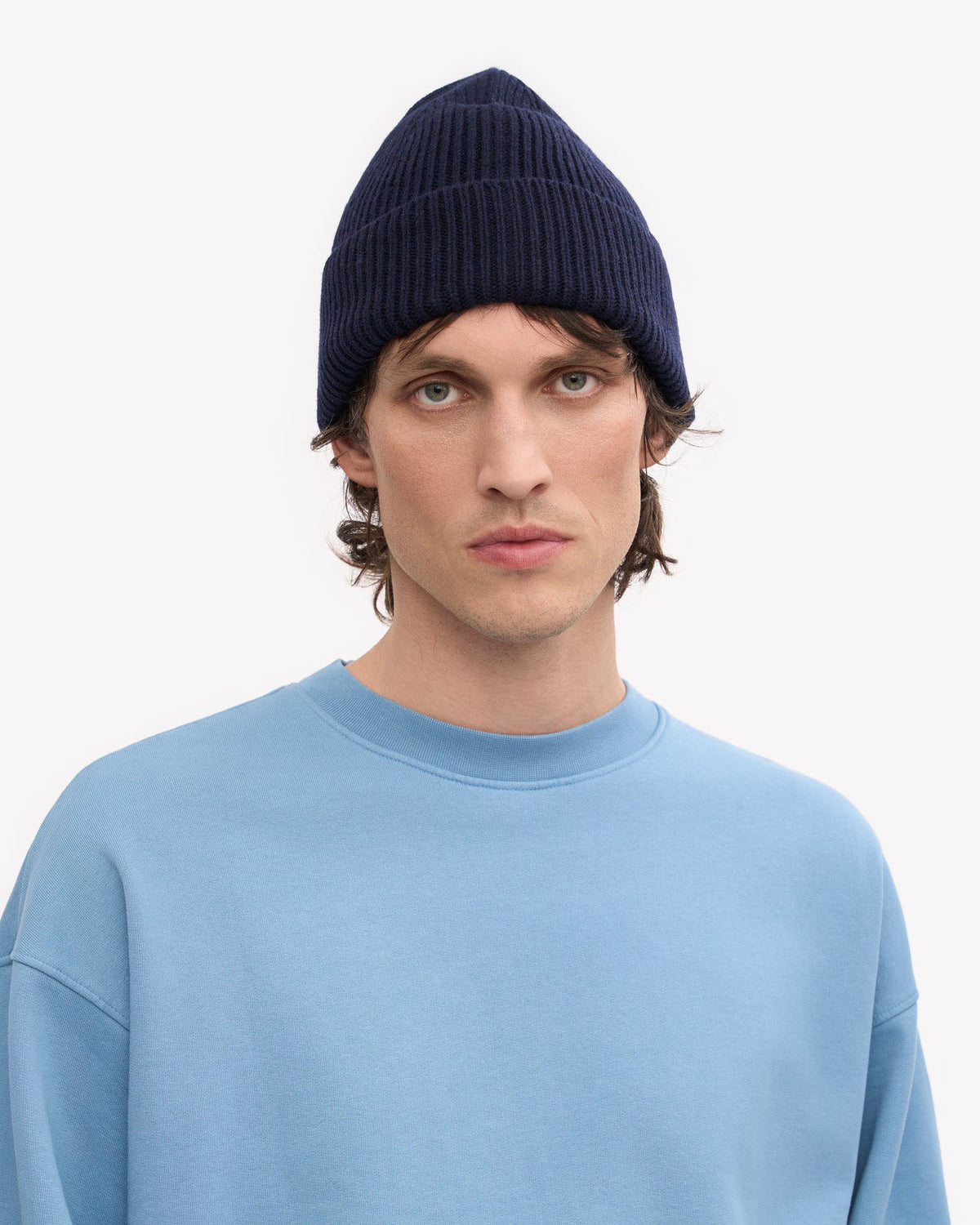 Colorful Standard Merino Wool Beanie - Navy Blue
