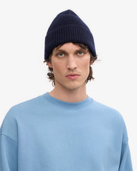 Colorful Standard Merino Wool Beanie - Navy Blue
