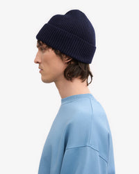 Colorful Standard Merino Wool Beanie - Navy Blue