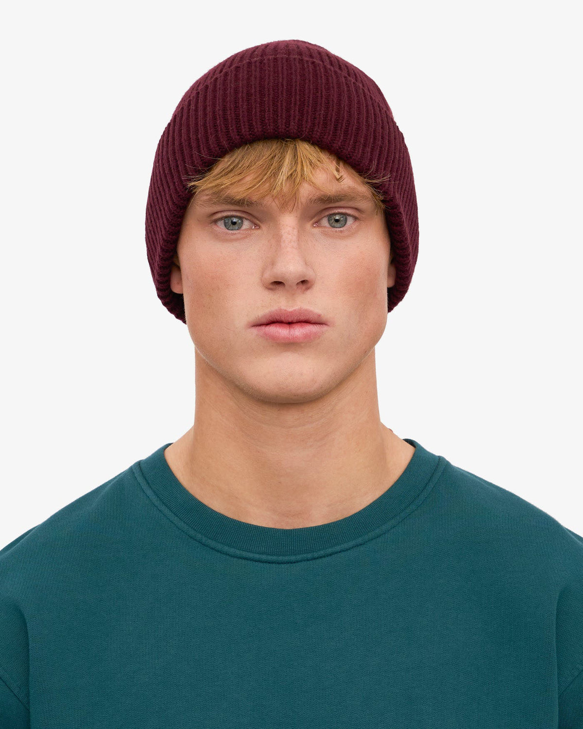 Colorful Standard Merino Wool Beanie - Oxblood Red