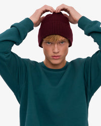 Colorful Standard Merino Wool Beanie - Oxblood Red