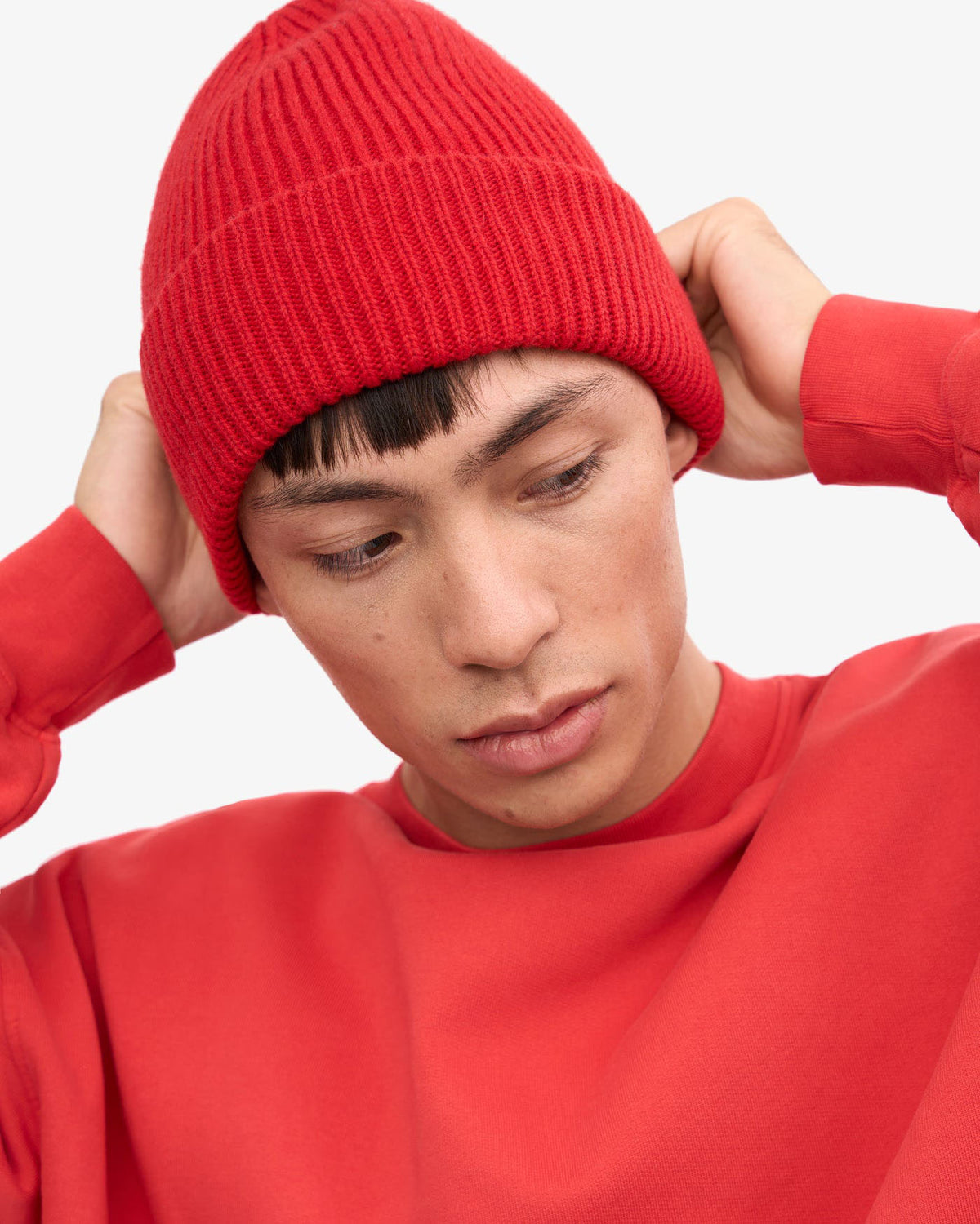 Colorful Standard Merino Wool Beanie - Scarlet Red