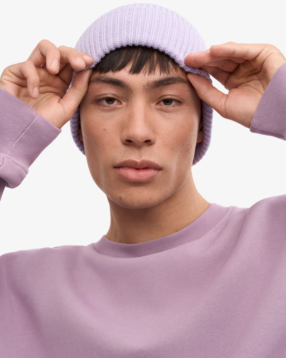 Colorful Standard Merino Wool Beanie - Soft Lavender